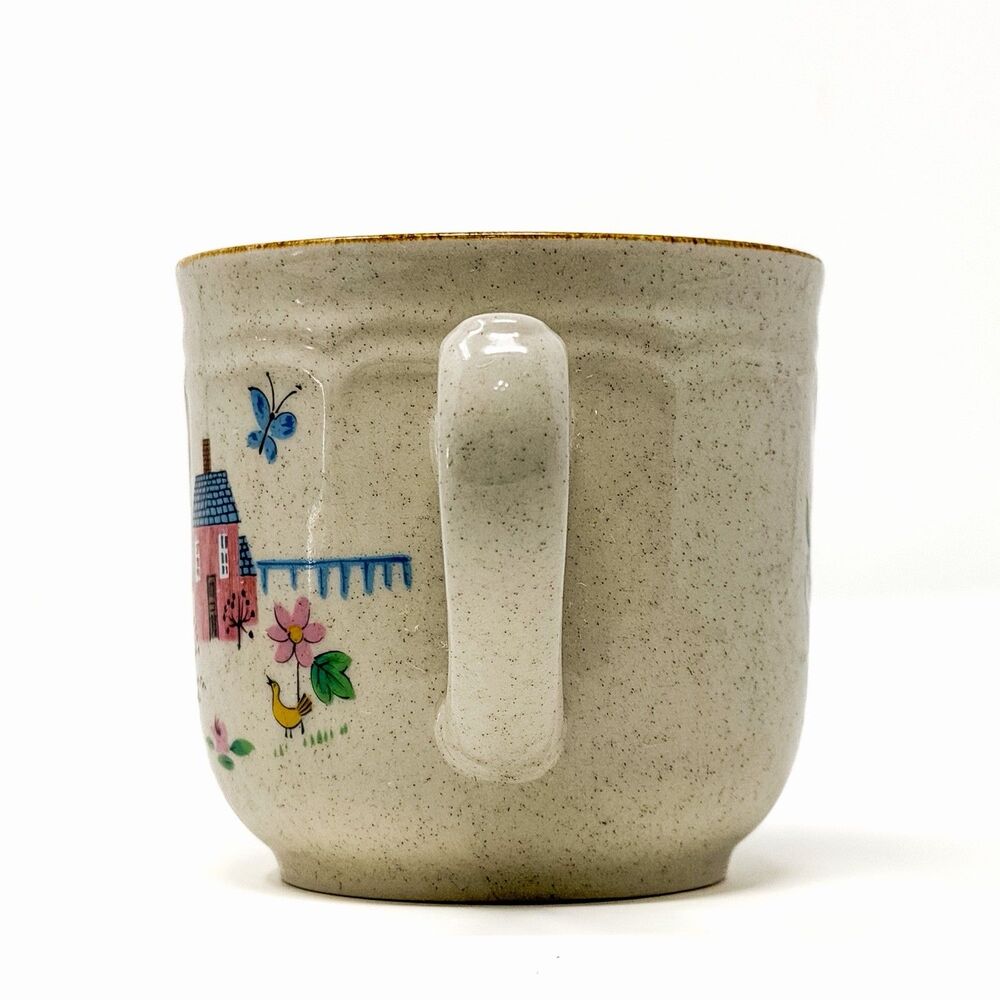 2 Vintage International Heartland Stoneware Mugs Farmhouse Cottagecore - Picture 5 of 9